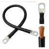 Kabel akumulatorowy 35mm2 50cm oczko M8 izolacja gumowa H01N2-D