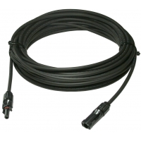 Gumowany kabel z wtykami MC4 do łączenia panela PV z regulatorem ładowania 6m
