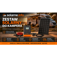Zestaw zasilania 200W do kampera, łódki, działka - elastyczny panel + regulator Victron + kable i wtyczki