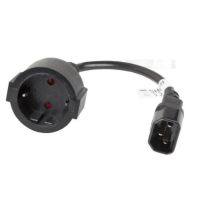 Przejściówka UPS C14 na Schuko 230V – adapter 20cm