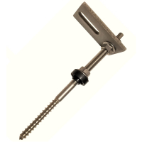 Uchwyt dachowy blachodachówka M10x200 śruba dwugwintowa + adapter (100 szt.)