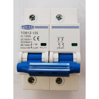 Wyłącznik MCB 1000V DC 125A 2P do magazynów energii – 10 szt.