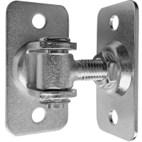Zawias stalowy regulowany ocynkowany do trakera PV 37x75mm M12