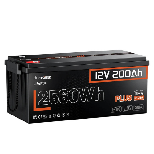 Akumulator LiFePO4 12V 200Ah Humsienk do kampera, na łódkę, na wyprawę