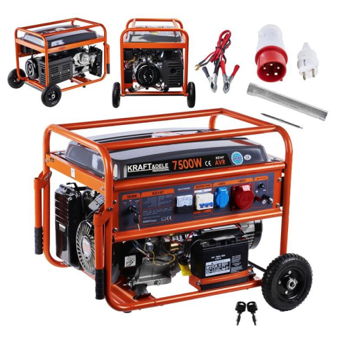 Agregat prądotwórczy 7,5kW 3-fazowy Kraft & Dele KD147 benzyna
