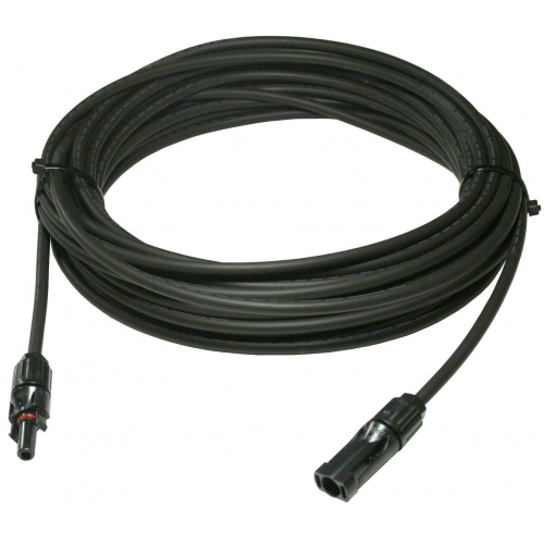 Kabel z wtykami MC4 do łączenia panela z regulatorem ładowania 20m