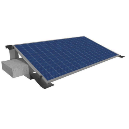 Komplet elementów systemu balastowego na dach płaski na 18 paneli o grubości 35mm szer max 115cm, 3 rzędy
