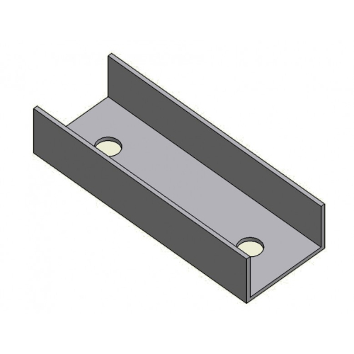 Łącznik do szyn aluminiowych 40x40 mm długość 12cm – AL6060T6