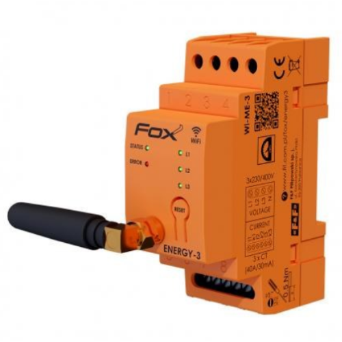 Licznik zużycia energii Wi-Fi 3F F&F WI-MEF-3-100 FOX 100A