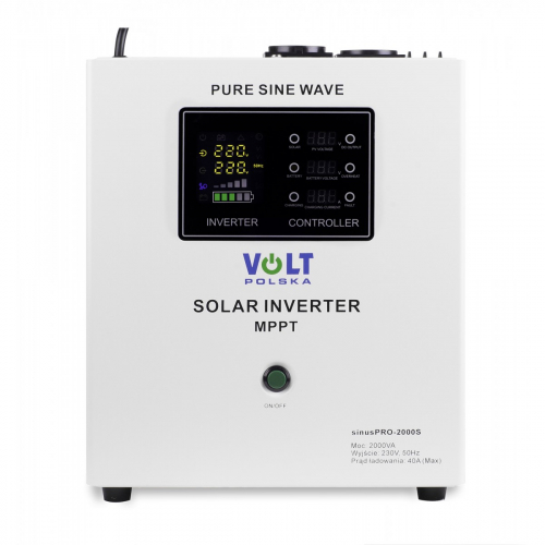 Hybrydowy inwerter solarny off-grid VOLT SINUS PRO 2200S/12V MPPT 60A
