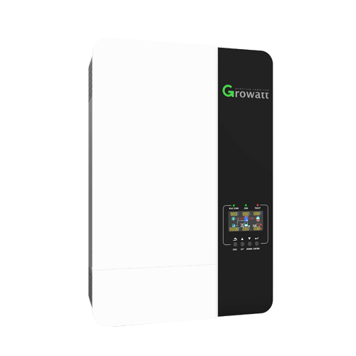Zestaw hybrydowego zasilania off-grid Growatt SPF 6kW +10x640W MONO+wyposażenie, bez systemu montażowego