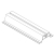 Mostek trapezowy 330x40mm uchwyt na blachę trapez + uszczelka (60 szt.) Mostek trapezowy 330x40mm uchwyt na blachę trapez + uszczelka (60 szt.)